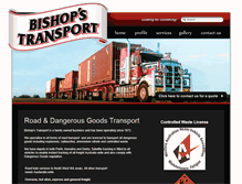 Tablet Screenshot of bishopstransport.com.au